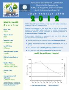 LMOP Project Expo 2012 – NJMC 1-E, Kingsland, and Erie Landfills, New Jersey