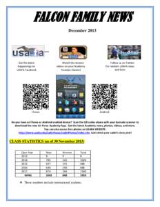 FALCON FAMILY NEWS December 2013 Get the latest happenings on USAFA Facebook