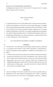 13  HB 255/AP House Bill 255 (AS PASSED HOUSE AND SENATE) By: Representatives Rogers of the 10th, Powell of the 32nd, Hitchens of the 161st, Lumsden