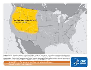 Approximate Distribution of the Rocky Mountain Wood Tick