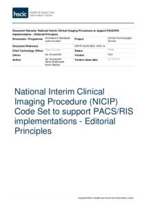 NICIP Editorial Principles