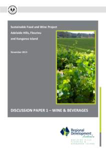 Sustainable Food & Wine Project  Regional Development Australia – Adelaide Hills, Fleurieu & Kangaroo Island
