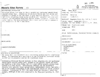 DEC  Historic Sites Survey