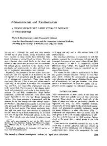 i-Sitosterolemia and Xanthomatosis A NEWLY DESCRIBED LIPID STORAGE DISEASE IN TWO SISTERS