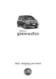 Preise, Ausstattung und Technik Stand 1. April 2016 New Panda − Preise 4x2 (Frontantrieb)