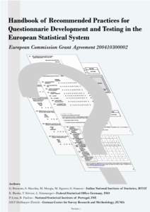 Authors: G. Brancato, S. Macchia, M. Murgia, M. Signore, G. Simeoni - Italian National Institute of Statistics, ISTAT K. Blanke, T. Körner, A. Nimmergut - Federal Statistical Office Germany, FSO P. Lima, R. Paulino - Na