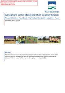 Tourism in the Mansfield-High Country Region