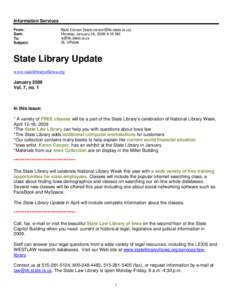 Orange County Library System / Nashua Public Library / State Library of Iowa / Iowa / Library
