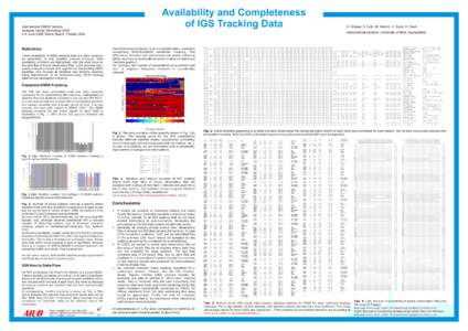 Availability and Completeness of IGS Tracking Data International GNSS Service, Analysis Center Workshop[removed]June 2008, Miami Beach, Florida, USA