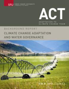 ACT Adaptation to climate change te am background report