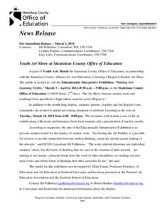 News Release For Immediate Release – March 3, 2014 Contacts: Jill Polhemus, Consultant, ISS, [removed]Cynthia Fenech, Communications Coordinator, [removed]Judy Leitz, Communications Coordinator, [removed]