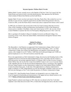 Judge / New York City Bar Association / State court / Law / State governments of the United States / New York / Orrick /  Herrington & Sutcliffe / University of California /  Hastings College of the Law / Financial District /  Boston / Suffolk University Law School / New York State Unified Court System