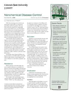 Nonchemical Disease Control