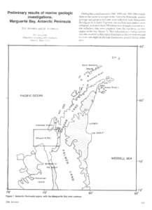 Preliminary results of marine geologic investigations, Marguerite Bay, Antarctic Peninsula D.S. KENNEDY and J.B. ANDERSON Rice University Department of Geology and Geophysics