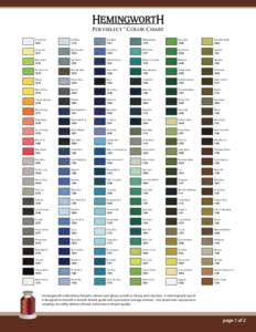 Polyselect ™ Color Chart 1001 Ice Blue 1119