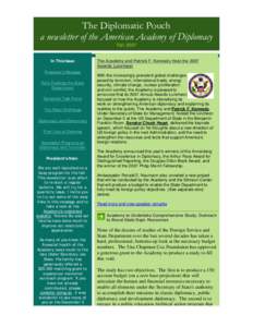 The Diplomatic Pouch a newsletter of the American Academy of Diplomacy    Fall 2007