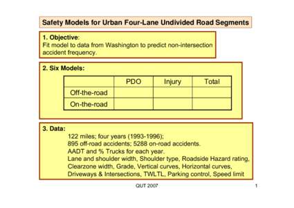 Microsoft PowerPoint - 9. Models for multilane roads