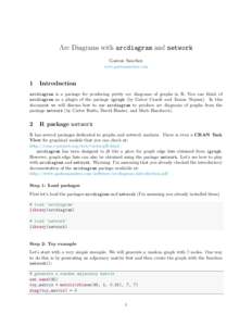 Arc Diagrams with arcdiagram and network Gaston Sanchez www.gastonsanchez.com 1