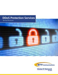 DDoS Protection Services Service Brochure A World of Cyber Insecurity Record numbers of consumers going online for commerce, news and video entertainment; the rise of exciting new business areas, such as the Internet of