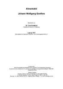 Ahnentafel Johann Wolfgang Goethes