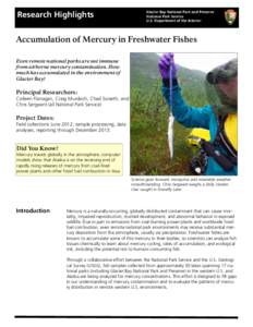 Mercury / Dolly Varden trout / Matter / Chemistry / Glacier Bay National Park and Preserve