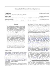 Positive-definite kernel / VC dimension / Mathematics / Fidelity of quantum states / Statistics / Hilbert space / Operator theory