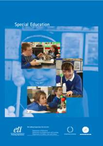 Special Education  Providing Inspection Services for Department of Education Department for Employment and Learning Department of Culture, Arts and Leisure