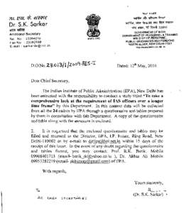 JT.w.??zRm  Dr. S.K. Sarkar m* Additional Secretary Tel. No. : [removed]