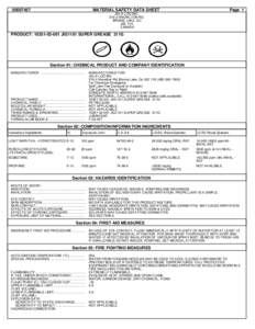 [removed]MATERIAL SAFETY DATA SHEET Page 1