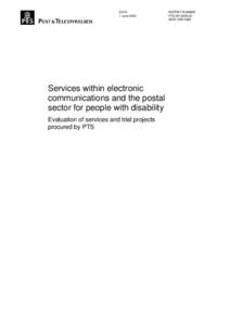 Microsoft Word - Services within electronic communications and the postal sector for people with disability-KLAR 7 nov.doc