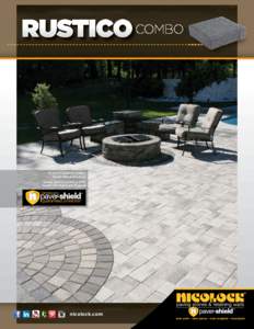 RUSTICO  RUSTICO 4-PIECE COMBO: Marble Blend (Random) Circles: RUSTICO CIRCLE KITS: Granite City Blend and Charcoal