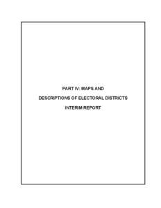 PART IV: MAPS AND DESCRIPTIONS OF ELECTORAL DISTRICTS INTERIM REPORT ELECTORAL DISTRICT OF COPPERBELT NORTH Proposed Number of Electors: 1,180
