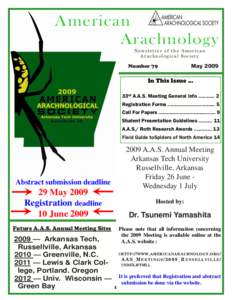 American Arachnology Newsletter of the American Arachnological Society  Number 79