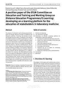 Distance education / Experiential learning / Pedagogy / E-learning / Learning platform / Flexible learning / Educational technology / Lifelong learning / Problem-based learning / Education / Educational psychology / Learning