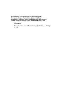 Of the Dsereuce of Longitudes Found by Chronometer, and by Correspondent Eclipses of the Satellites of Jupiter; With Some Supplementary Information Relative to Madras, Bombay, and Canton; As Also the Latitude and Longitu