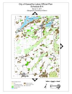 City of Kawartha Lakes Official Plan Schedule B-4 March 17, 2011 (Geographic Township of Eldon) B-6 V