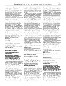 Employee Benefits Security Administration / Defined benefit pension plan / Financial economics / Pension / United States Department of Labor / Employee benefit / Finance / Phyllis Borzi / Nonqualified deferred compensation / Employment compensation / Employee Retirement Income Security Act / Economics