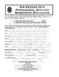 Affiliate Application 2015