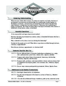 Grade  7 Forms of Government