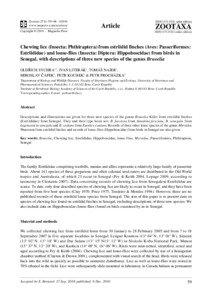 Chewing lice (Insecta: Phthiraptera) from estrildid finches (Aves: Passeriformes: Estrildidae) and louse-flies (Insecta: Diptera: Hippoboscidae) from birds in Senegal, with descriptions of three new species of the genus Brueelia