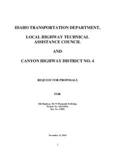 Procurement / Auctioneering / Outsourcing / Request for proposal / Idaho Transportation Department / Proposal / Government procurement in the United States / Idaho / Evaluation / Business / Sales / Marketing