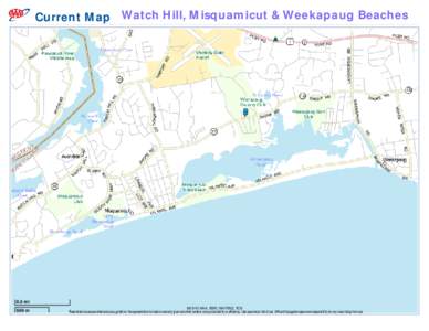 Current Map Watch Hill, Misquamicut & Weekapaug Beaches  0.5 mi 500 m  ©2010 AAA, ESRI, NAVTEQ, TCS