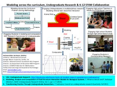 Undergraduate Research & K-12 STEM Collaboration