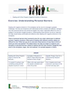 Microsoft Word - I. Understanding Personal Barriers  June[removed]JF,MAB] .doc