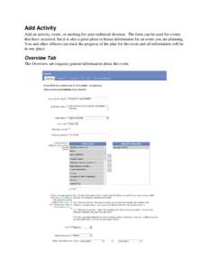 Table of Contents FORMS Division User Guide