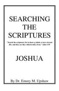 SEARCHING THE SCRIPTURES 