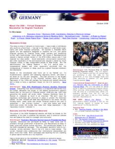 About the USA – Virtual Classroom Newsletter for English Teachers October[removed]In this issue:
