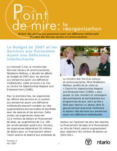 Point de mire : la réorganisation - Mai[removed]PDF