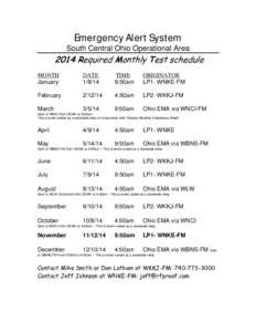 Microsoft Word[removed]EAS South Central Ohio RMT SCHEDULE.DOC