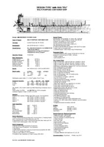 DESIGN-TYPE “  -1600 TEU” MULTI-PURPOSE CONTAINER SHIP